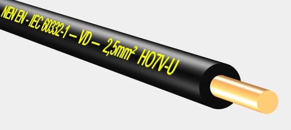vd ho7v-u 450 750v 3d model - VD HO7V-U 450 750V 2,5 mm2 black.max by Cable Master